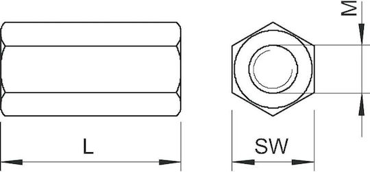 Bettermann Nucă Conector De Conductă Pentru Șurub M40mm