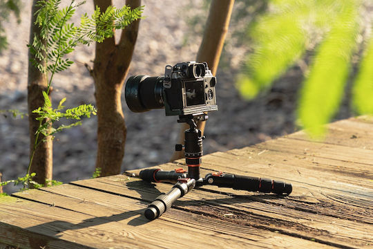 Fotopro Trepied X-go cu Cap Sferic până la 19cm și Capacitate 8kg