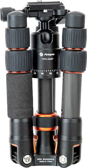 Fotopro Trepied X-go cu Cap Sferic până la 19cm și Capacitate 8kg