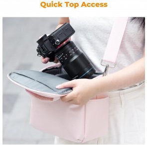 K&F Concept Kameratasche Crossbody Rosa