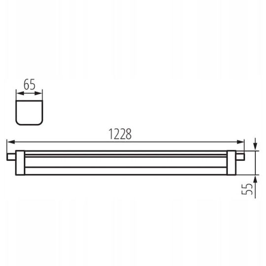 Kanlux Lumină De Exterior Tip Scafă Cu LED Încorporat 46W 122.8cm