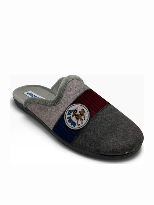 Herren Hausschuhe Grau