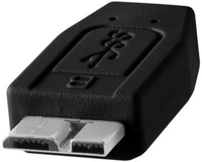 Tether Tools Regular USB 2.0 to micro USB Cable Μαύρο 4.6m 1τμχ