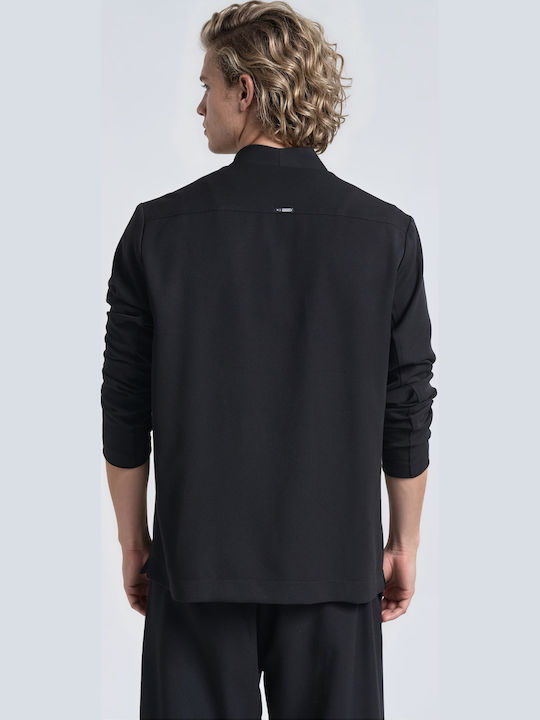 Winter Herrenanzugsjacke Schwarz