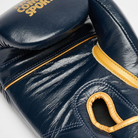 Leone 1947 Leather Boxing Gloves For Competition Blue