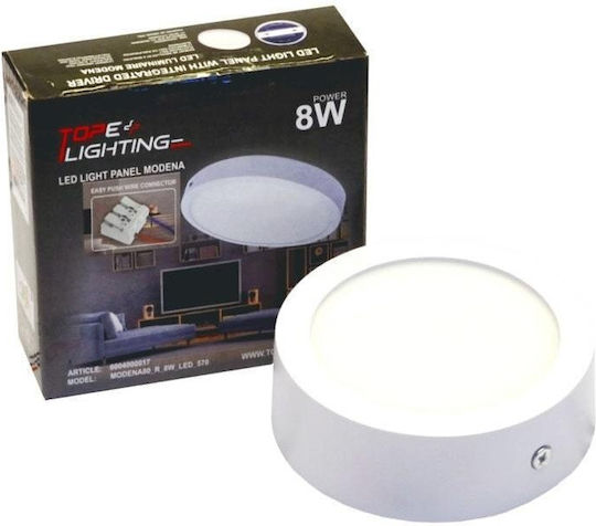 Tope Χωνευτό LED Panel 8W