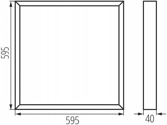 Kanlux LED Panel 34W 60x60εκ. Kanlux LED Panel 34W 60x60εκ.