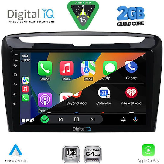 Digital IQ Auto-Audiosysteme für Lancia Ypsilon 2011 mit Touchscreen 9" Bluetooth USB WiFi GPS Apple CarPlay Android Auto von Digital IQ