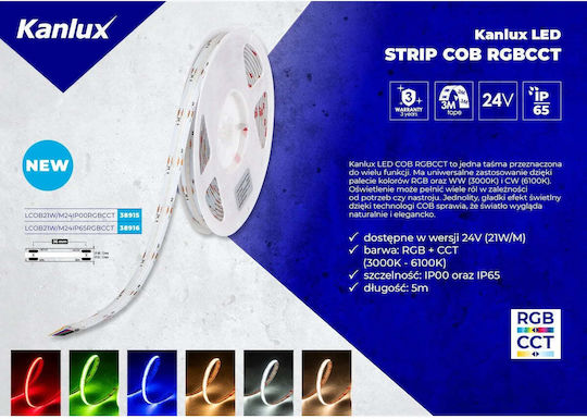 Kanlux LED Strip 12V Warm White Light 12m COB Type