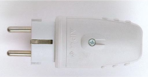 Lumel Wasserdichtes Schuko Stecker Grau