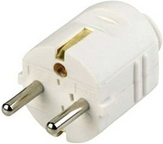 Duwi Schuko Stecker Bipolar Weiß