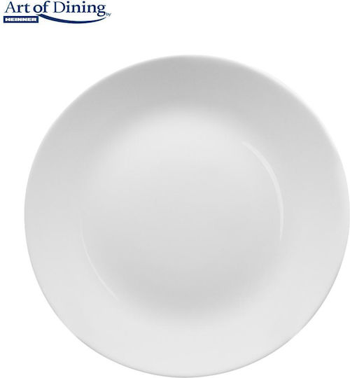 Heinner White Dessert Plate with 19cm Diameter 6 Pieces