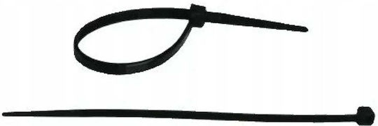 Dedra Plastic Cable Ties 200mmx2.5mm In Black Colour 100 Pieces