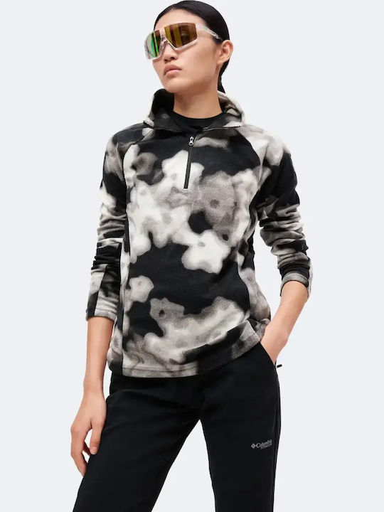 Glacial Iv Дамска Флийс Блуза с Цип Print