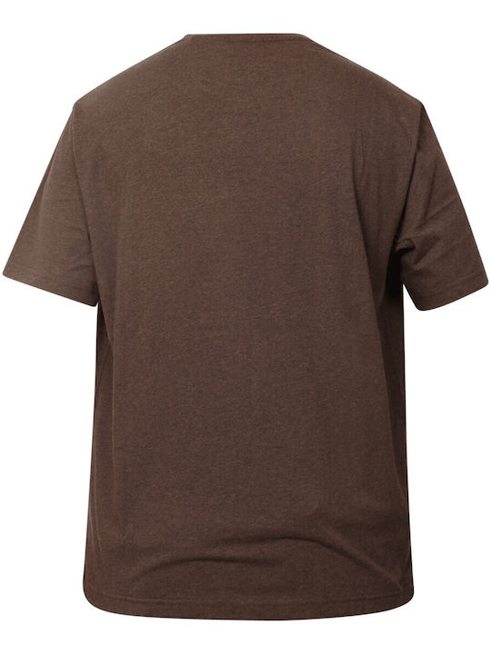 Gant Gant Herrenblusen T-Shirt Schwarz Braun Meliert