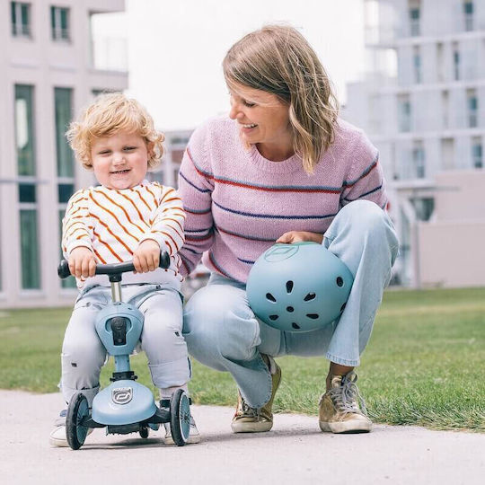 Scoot & Ride Kinderroller Highwaykick 1 & Helm Tricycle Grau