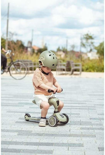 Scoot & Ride Kids Scooter Highwaykick 1 & Helmet 3-Wheel Green