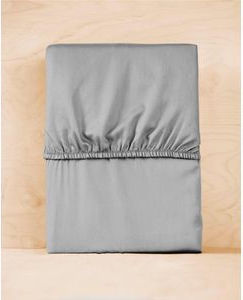 Detexpol Bettlaken King Size mit Gummibettlaken 180x200cm Hellgrau