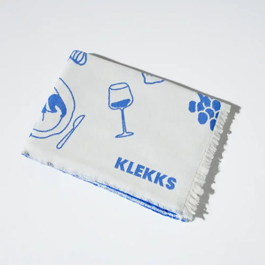Klekks Klekks Decke Couch 140x200cm Blau