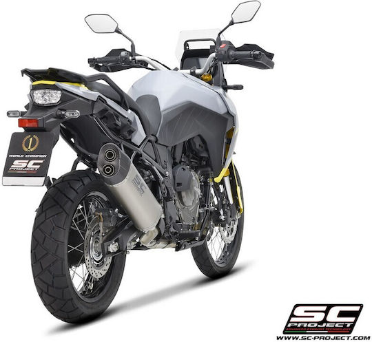 SC Project Adventure Auspuff-Endrohr Suzuki V-Strom 800/de Titan-Carbon