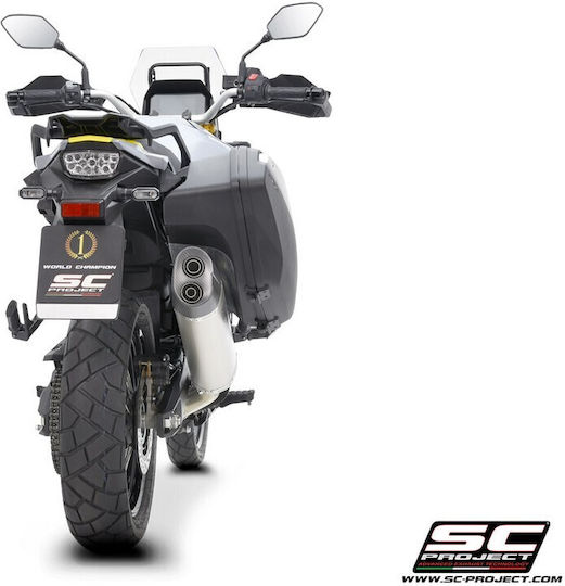 SC Project Adventure Auspuff-Endrohr Suzuki V-Strom 800/de Titan-Carbon