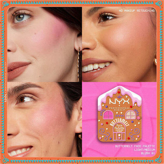 NYX Professional Makeup Face Paletă cu Farduri de Pleoape Formă Solidă 10gr