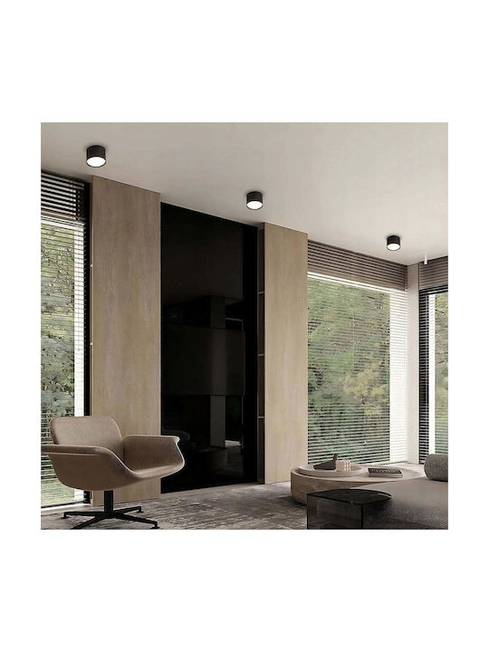 Light Prestige Таванна плафониера 8.2 см Черна с цокъл GX53 Light Prestige Таванна плафониера 8.2 см Черна с цокъл GX53
