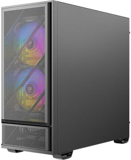 Antec P30 AIR Геймърско Midi Tower Компютърно Кутия с Страничен Прозорец и RGB Осветление Черен