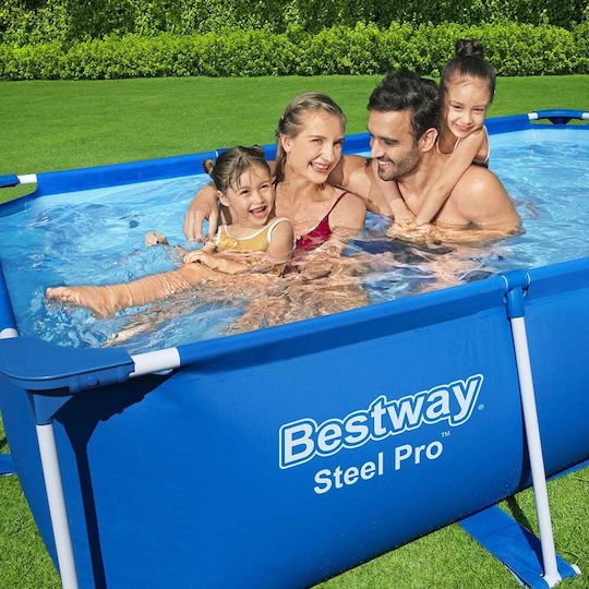 Πισίνα PVC 2.3lt με Μεταλλικό Σκελετό 259x170x61εκ. Μπλε