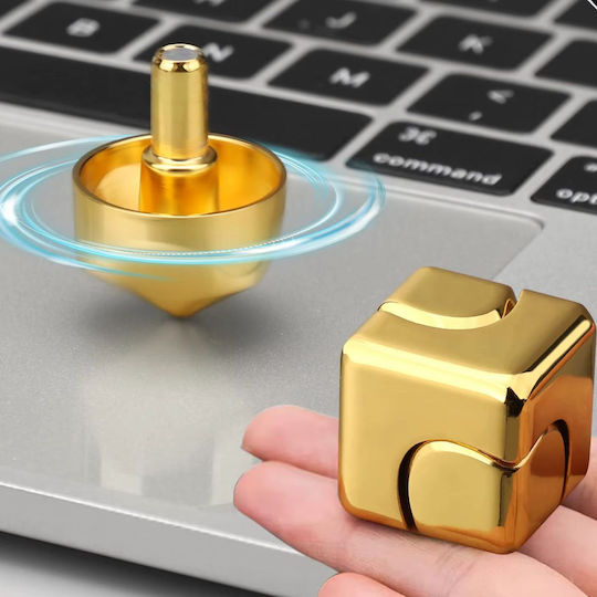 Fidget Spinner Antistres Metalic Auriu