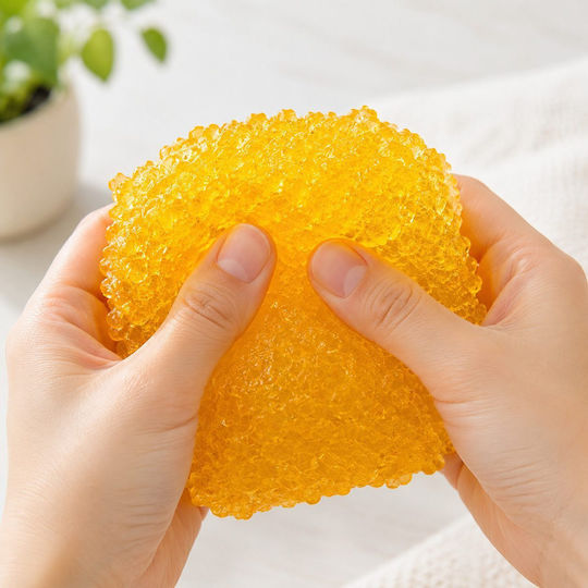 Squishy Orange Foam Cube