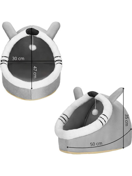 Canapea Pat Pentru Câini Gri 50x36cm