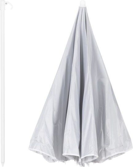 Umbrelă Pliabilă Plajă Diametru 1.6m Cu Protecție UV Gri