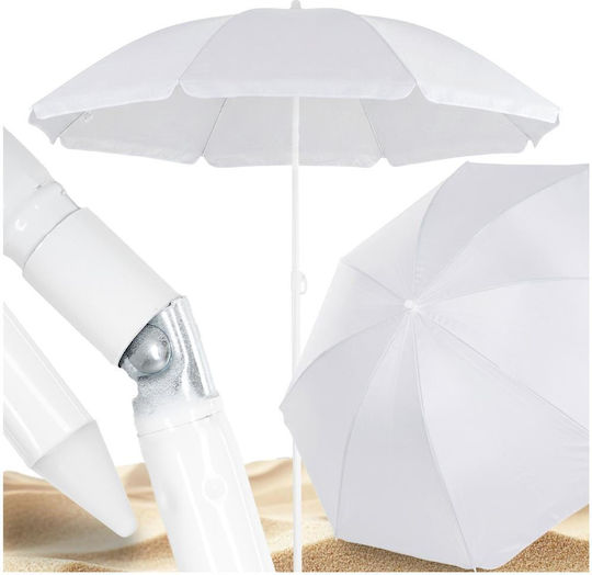 Umbrelă Pliabilă Plajă Diametru 1.6m Cu Protecție UV Gri