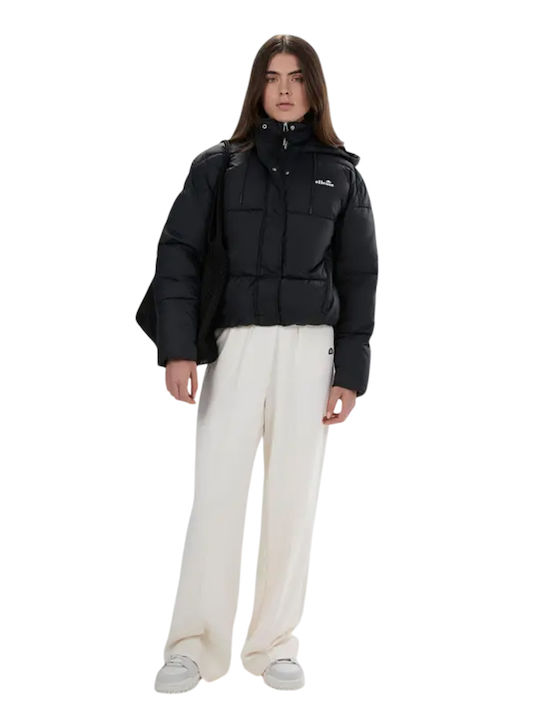 Women's Black Puffer Jacket for Winter