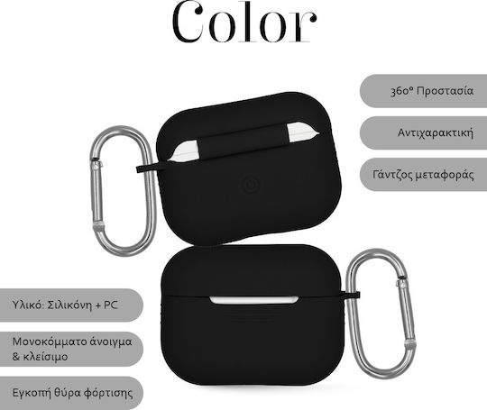 Sonique Silikonhülle Für Airpods Pro Schwarz