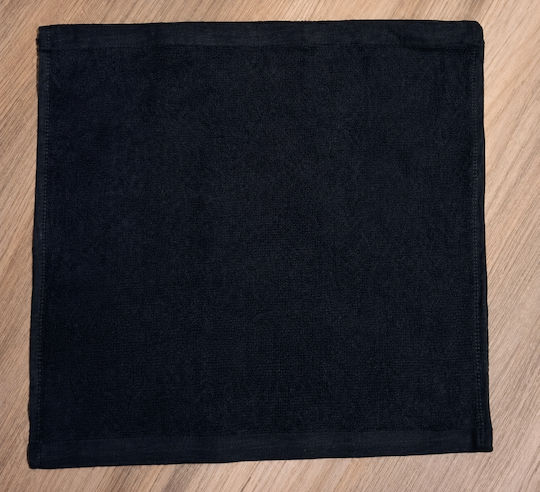 Ιrios Badetuch Lätzchen 30x30cm Schwarz Gewicht 500gr/m²