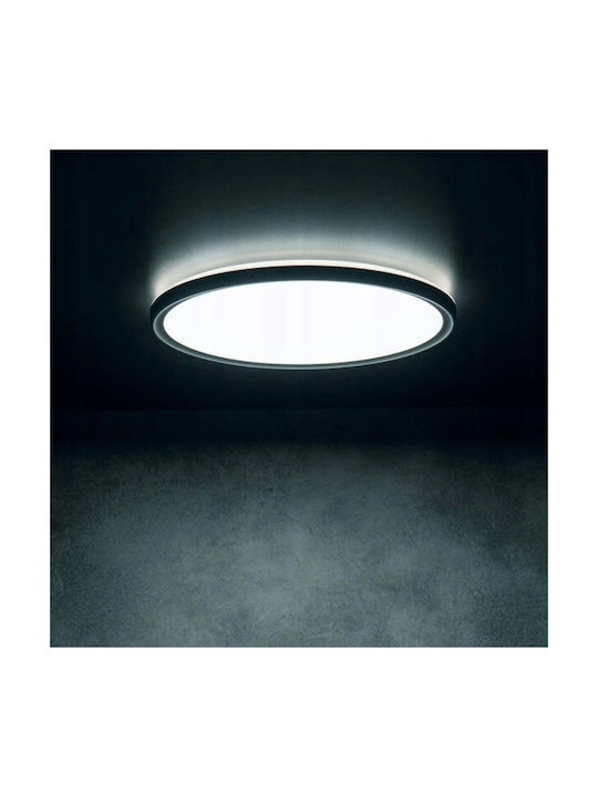 Kanlux Outdoor Ceiling Light for Outdoor Use with Built-In LED in Black Colour