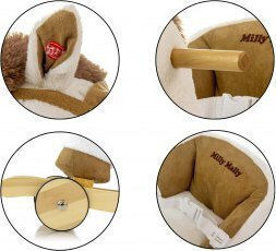 Milly Mally Polly Wooden Rocking Horse Toy with Sounds for Weight up to 30kg White