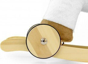 Milly Mally Polly Wooden Rocking Horse Toy with Sounds for Weight up to 30kg White