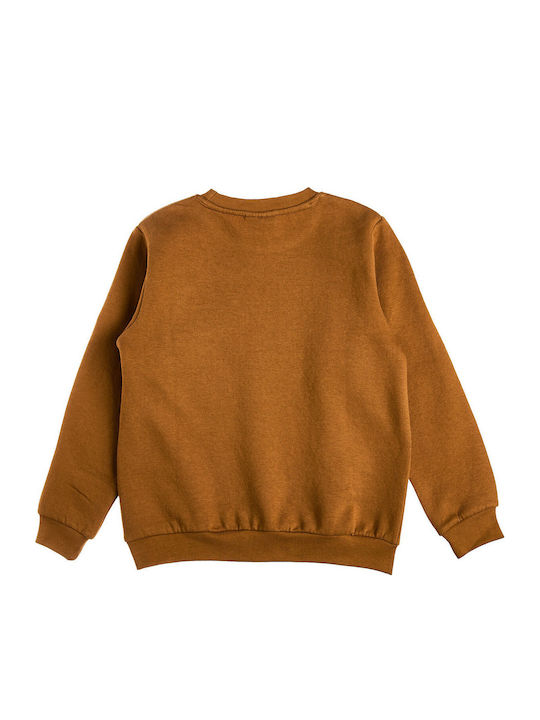 Kids Sweatpants Set With Brown Top 00230862TAVAS