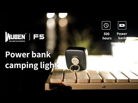 Wuben Wuben LED Wiederaufladbare Campinglichter mit Taschenlampe 500lm Graue
