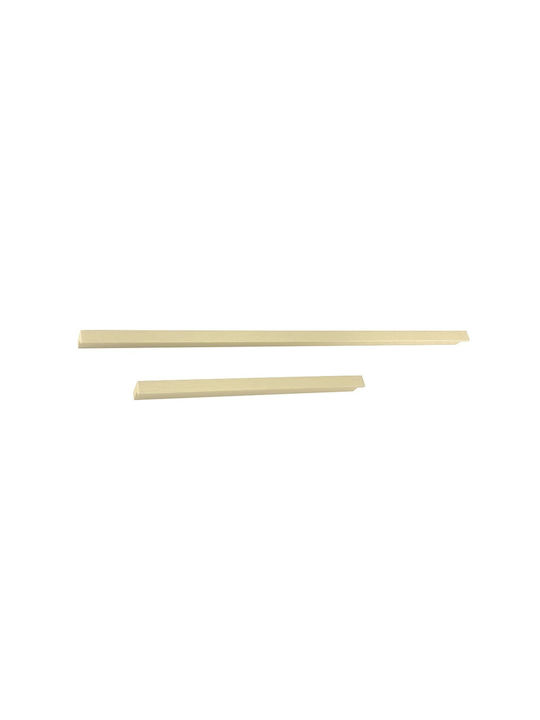 Gtv Gtv Möbelgriff aus Metall in Gold Farbe 18.5mm Lochabstände 160mm UA-PILLAR-160-22