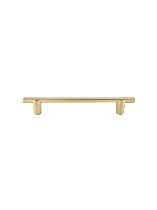 Gtv Ray Möbelgriff aus Zamak Gold Matt 14mm Lochabstände 320mm UZ-RAY-320-18