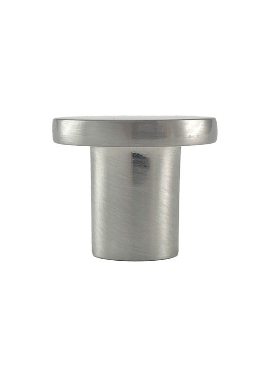 Gtv Spot Πόμολο Επίπλου από Ζάμακ & Μέταλλο Brushed Steel GZ-SPOT-1-06