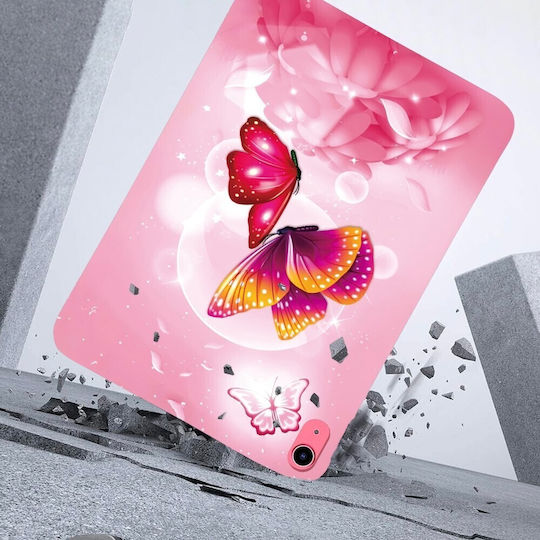 Silikon Hülle Pinke Schmetterlinge Apple iPad 10,9" (2022) / iPad 11" (2025)