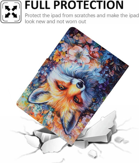 Xiaomi Redmi Pad 2 11 Brieftaschenhülle Fox In Flowers