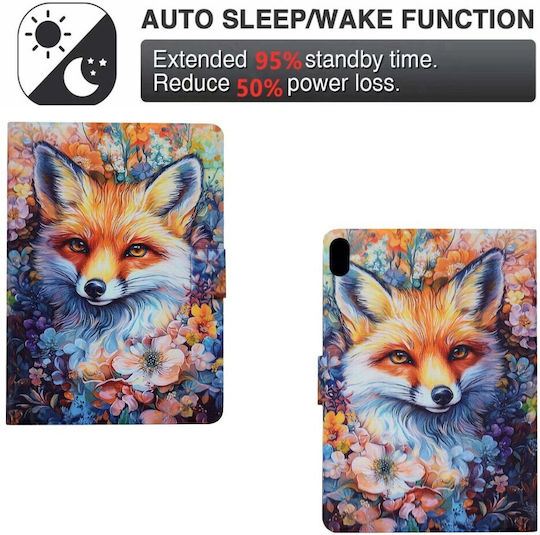 Xiaomi Redmi Pad 2 11 Brieftaschenhülle Fox In Flowers
