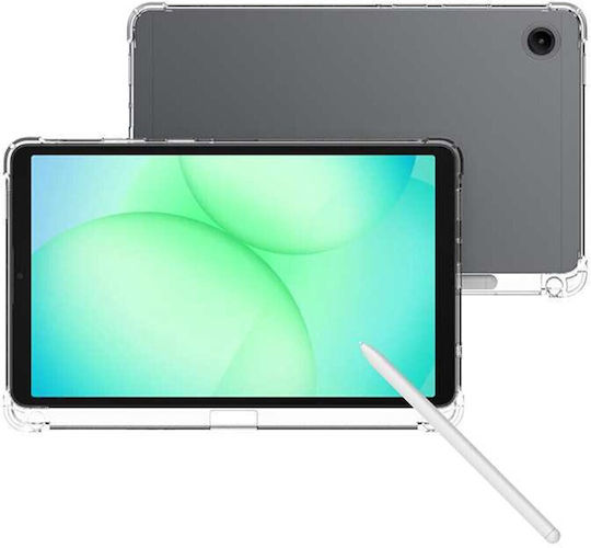 Silikon Hülle Mit Verstärkten Ecken Ständer Transparent Für Samsung Galaxy Tab A9+/Tab A11+
