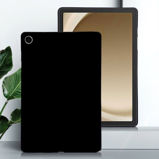 Silikon Hülle Matt Schwarz Samsung Galaxy Tab A9+/Tab A11+